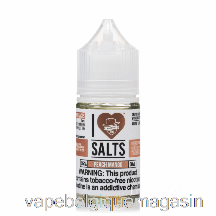 Vape Belgique Pêche Mangue - J'aime Les Sels - 30ml 25mg